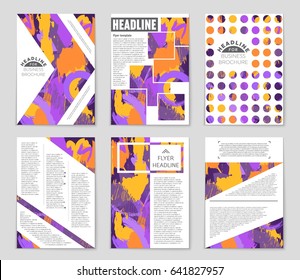 Abstract vector layout background set. For art template design, list, front page, mockup brochure theme style, banner, idea, cover, booklet, print, flyer, book, blank, card, ad, sign, sheet,, a4.