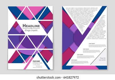 Abstract vector layout background set. For art template design, list, front page, mockup brochure theme style, banner, idea, cover, booklet, print, flyer, book, blank, card, ad, sign, sheet,, a4