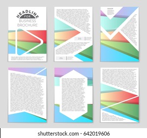 Abstract vector layout background set. For art template design, list, front page, mockup brochure theme style, banner, idea, cover, booklet, print, flyer, book, blank, card, ad, sign, sheet,, a4