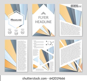 Abstract vector layout background set. For art template design, list, front page, mockup brochure theme style, banner, idea, cover, booklet, print, flyer, book, blank, card, ad, sign, sheet,, a4