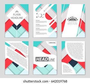 Abstract vector layout background set. For art template design, list, front page, mockup brochure theme style, banner, idea, cover, booklet, print, flyer, book, blank, card, ad, sign, sheet,, a4