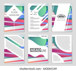 Abstract vector layout background set. For art template design, list, front page, mockup brochure theme style, banner, idea, cover, booklet, print, flyer, book, blank, card, ad, sign, sheet,, a4