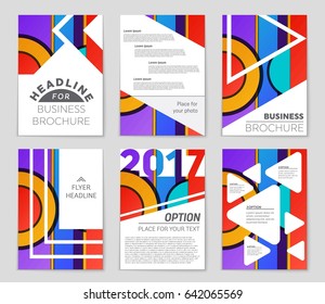 Abstract vector layout background set. For art template design, list, front page, mockup brochure theme style, banner, idea, cover, booklet, print, flyer, book, blank, card, ad, sign, sheet,, a4