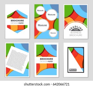 Abstract vector layout background set. For art template design, list, front page, mockup brochure theme style, banner, idea, cover, booklet, print, flyer, book, blank, card, ad, sign, sheet,, a4