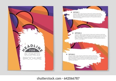 Abstract vector layout background set. For art template design, list, front page, mockup brochure theme style, banner, idea, cover, booklet, print, flyer, book, blank, card, ad, sign, sheet,, a4