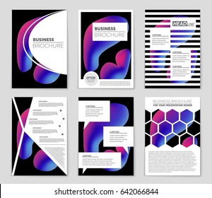 Abstract vector layout background set. For art template design, list, front page, mockup brochure theme style, banner, idea, cover, booklet, print, flyer, book, blank, card, ad, sign, sheet,, a4