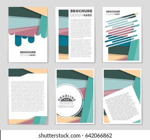 Abstract vector layout background set. For art template design, list, front page, mockup brochure theme style, banner, idea, cover, booklet, print, flyer, book, blank, card, ad, sign, sheet,, a4
