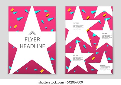 Abstract vector layout background set. For art template design, list, front page, mockup brochure theme style, banner, idea, cover, booklet, print, flyer, book, blank, card, ad, sign, sheet,, a4