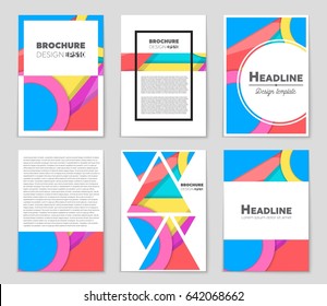 Abstract vector layout background set. For art template design, list, front page, mockup brochure theme style, banner, idea, cover, booklet, print, flyer, book, blank, card, ad, sign, sheet,, a4
