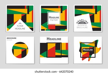 Abstract vector layout background set. For art template design, list, page, mockup brochure theme style, banner, idea, cover, booklet, print, flyer, book, blank, card, ad, sign, sheet,, a4