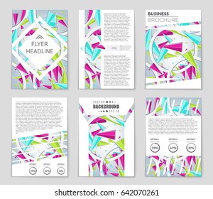 Abstract vector layout background set. For art template design, list, page, mockup brochure theme style, banner, idea, cover, booklet, print, flyer, book, blank, card, ad, sign, sheet,, a4