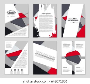 Abstract vector layout background set. For art template design, list, front page, mockup brochure theme style, banner, idea, cover, booklet, print, flyer, book, blank, card, ad, sign, sheet,, a4