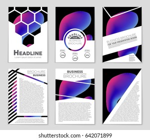 Abstract vector layout background set. For art template design, list, front page, mockup brochure theme style, banner, idea, cover, booklet, print, flyer, book, blank, card, ad, sign, sheet,, a4