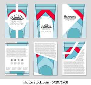 Abstract vector layout background set. For art template design, list, front page, mockup brochure theme style, banner, idea, cover, booklet, print, flyer, book, blank, card, ad, sign, sheet,, a4