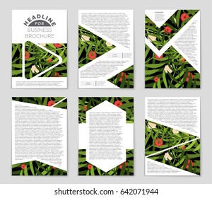 Abstract vector layout background set. For art template design, list, front page, mockup brochure theme style, banner, idea, cover, booklet, print, flyer, book, blank, card, ad, sign, sheet,, a4