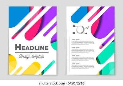 Abstract vector layout background set. For art template design, list, front page, mockup brochure theme style, banner, idea, cover, booklet, print, flyer, book, blank, card, ad, sign, sheet,, a4