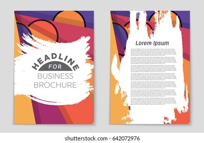 Abstract vector layout background set. For art template design, list, front page, mockup brochure theme style, banner, idea, cover, booklet, print, flyer, book, blank, card, ad, sign, sheet,, a4