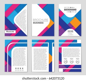 Abstract vector layout background set. For art template design, list, front page, mockup brochure theme style, banner, idea, cover, booklet, print, flyer, book, blank, card, ad, sign, sheet,, a4