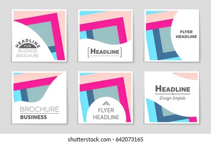 Abstract vector layout background set. For art template design, list, front page, mockup brochure theme style, banner, idea, cover, booklet, print, flyer, book, blank, card, ad, sign, sheet,, a4