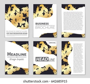Abstract vector layout background set. For art template design, list, front page, mockup brochure theme style, banner, idea, cover, booklet, print, flyer, book, blank, card, ad, sign, sheet,, a4