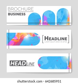 Abstract vector layout background set. For art template design, list, front page, mockup brochure theme style, banner, idea, cover, booklet, print, flyer, book, blank, card, ad, sign, sheet,, a4
