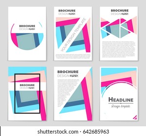 Abstract vector layout background set. For art template design, list, front page, mockup brochure theme style, banner, idea, cover, booklet, print, flyer, book, blank, card, ad, sign, sheet,, a4