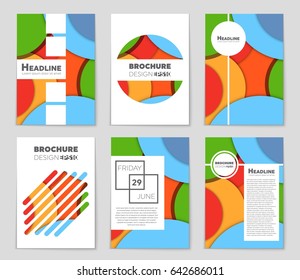 Abstract vector layout background set. For art template design, list, front page, mockup brochure theme style, banner, idea, cover, booklet, print, flyer, book, blank, card, ad, sign, sheet,, a4