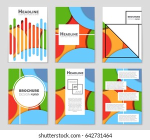 Abstract vector layout background set. For art template design, list, front page, mockup brochure theme style, banner, idea, cover, booklet, print, flyer, book, blank, card, ad, sign, sheet,, a4