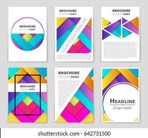 Abstract vector layout background set. For art template design, list, front page, mockup brochure theme style, banner, idea, cover, booklet, print, flyer, book, blank, card, ad, sign, sheet,, a4