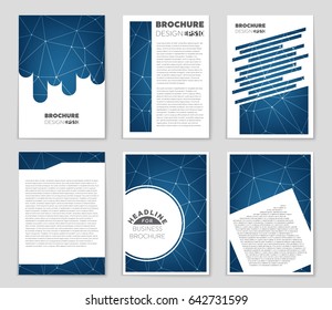 Abstract vector layout background set. For art template design, list, front page, mockup brochure theme style, banner, idea, cover, booklet, print, flyer, book, blank, card, ad, sign, sheet,, a4