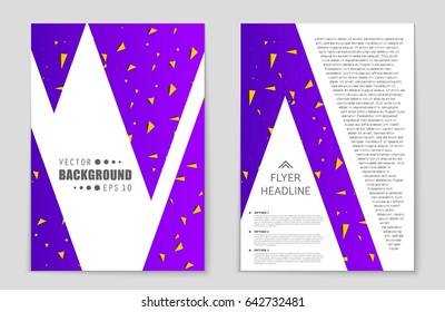 Abstract vector layout background set. For art template design, list, front page, mockup brochure theme style, banner, idea, cover, booklet, print, flyer, book, blank, card, ad, sign, sheet,, a4