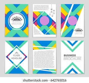 Abstract vector layout background set. For art template design, list, front page, mockup brochure theme style, banner, idea, cover, booklet, print, flyer, book, blank, card, ad, sign, sheet,, a4