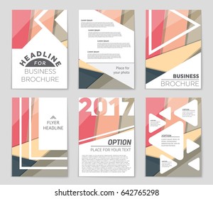 Abstract vector layout background set. For art template design, list, front page, mockup brochure theme style, banner, idea, cover, booklet, print, flyer, book, blank, card, ad, sign, sheet,, a4