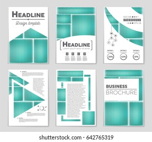 Abstract vector layout background set. For art template design, list, front page, mockup brochure theme style, banner, idea, cover, booklet, print, flyer, book, blank, card, ad, sign, sheet,, a4