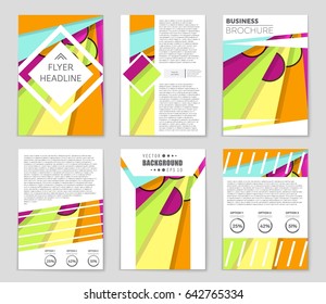 Abstract vector layout background set. For art template design, list, front page, mockup brochure theme style, banner, idea, cover, booklet, print, flyer, book, blank, card, ad, sign, sheet,, a4