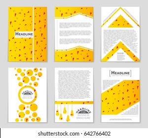 Abstract vector layout background set. For art template design, list, front page, mockup brochure theme style, banner, idea, cover, booklet, print, flyer, book, blank, card, ad, sign, sheet,, a4