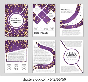 Abstract vector layout background set. For art template design, list, front page, mockup brochure theme style, banner, idea, cover, booklet, print, flyer, book, blank, card, ad, sign, sheet,, a4