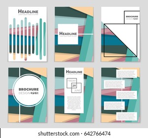 Abstract vector layout background set. For art template design, list, front page, mockup brochure theme style, banner, idea, cover, booklet, print, flyer, book, blank, card, ad, sign, sheet,, a4