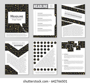 Abstract vector layout background set. For art template design, list, front page, mockup brochure theme style, banner, idea, cover, booklet, print, flyer, book, blank, card, ad, sign, sheet,, a4