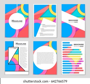 Abstract vector layout background set. For art template design, list, front page, mockup brochure theme style, banner, idea, cover, booklet, print, flyer, book, blank, card, ad, sign, sheet,, a4