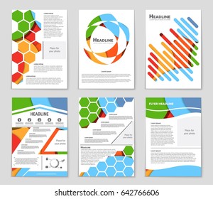 Abstract vector layout background set. For art template design, list, front page, mockup brochure theme style, banner, idea, cover, booklet, print, flyer, book, blank, card, ad, sign, sheet,, a4