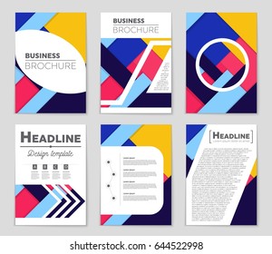 Abstract vector layout background set. For art template design, list, front page, mockup brochure theme style, banner, idea, cover, booklet, print, flyer, book, blank, card, ad, sign, sheet,, a4