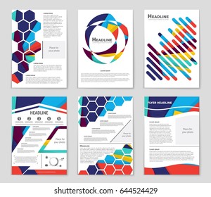 Abstract vector layout background set. For art template design, list, front page, mockup brochure theme style, banner, idea, cover, booklet, print, flyer, book, blank, card, ad, sign, sheet,, a4