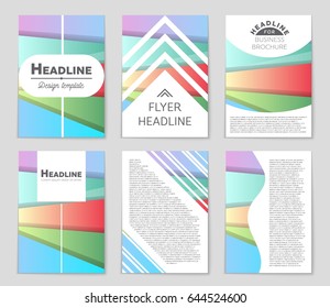 Abstract vector layout background set. For art template design, list, front page, mockup brochure theme style, banner, idea, cover, booklet, print, flyer, book, blank, card, ad, sign, sheet,, a4