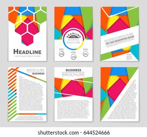 Abstract vector layout background set. For art template design, list, front page, mockup brochure theme style, banner, idea, cover, booklet, print, flyer, book, blank, card, ad, sign, sheet,, a4