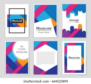 Abstract vector layout background set. For art template design, list, front page, mockup brochure theme style, banner, idea, cover, booklet, print, flyer, book, blank, card, ad, sign, sheet,, a4