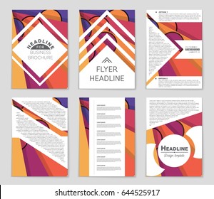 Abstract vector layout background set. For art template design, list, front page, mockup brochure theme style, banner, idea, cover, booklet, print, flyer, book, blank, card, ad, sign, sheet,, a4