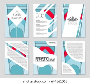 Abstract vector layout background set. For art template design, list, front page, mockup brochure theme style, banner, idea, cover, booklet, print, flyer, book, blank, card, ad, sign, sheet,, a4
