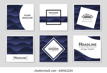 Abstract vector layout background set. For art template design, list, page, mockup brochure theme style, banner, idea, cover, booklet, print, flyer, book, blank, card, ad, sign, sheet,, a4.