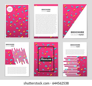 Abstract vector layout background set. For art template design, list, front page, mockup brochure theme style, banner, idea, cover, booklet, print, flyer, book, blank, card, ad, sign, sheet,, a4